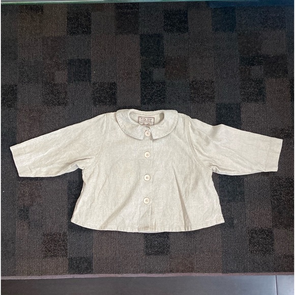 VNTG Baby Swing Jacket Baby Gap Collection Linen Cotton Blend L/XL 12-24 months - Picture 2 of 9